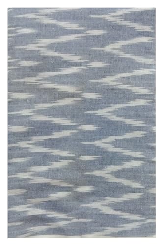 Image of Cotton Pochampally ikat unstitched blouse, Kurthi, long frock fabric material for women (1 meter, 2 meters & 3 meters)
