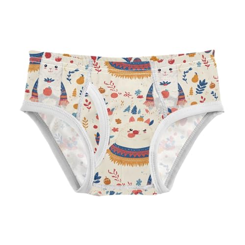 visesunny Boys Potty Training Underwear Colorful Cute Alpaca Breathe Cotton Briefs Size 2T-8Y for Toddler
