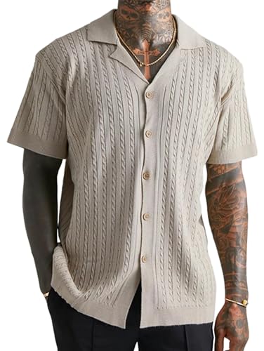 Chemise plage homme gris argenté vacances décontractées