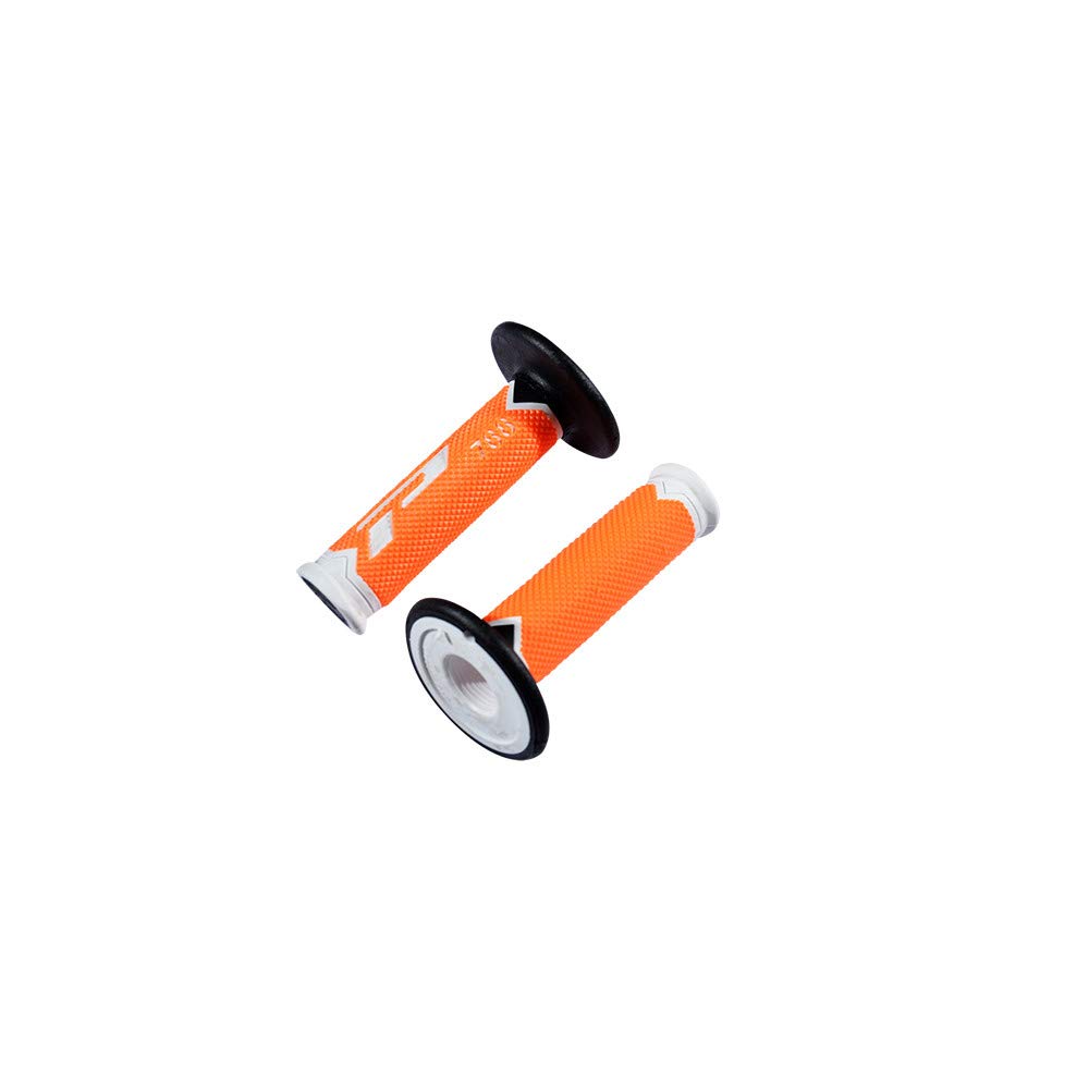 Progrip grips WHITE/BLACK/FLOURESCENT ORANGE D.22/25MM. L.115MM