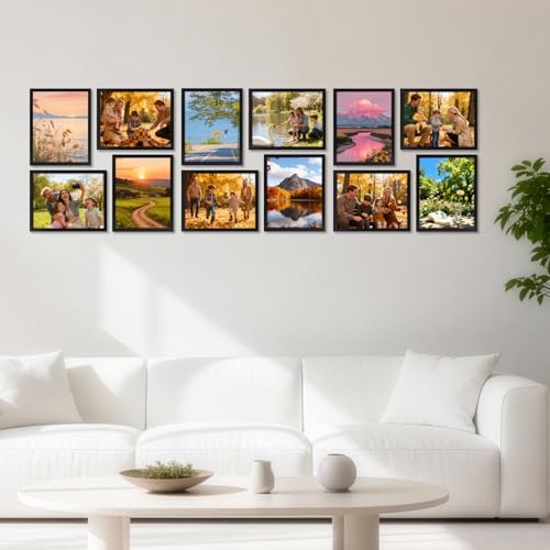 12-Piece 8" x 10" Wtgras Picture Frame Set (Black) $14.99 & More - image 7