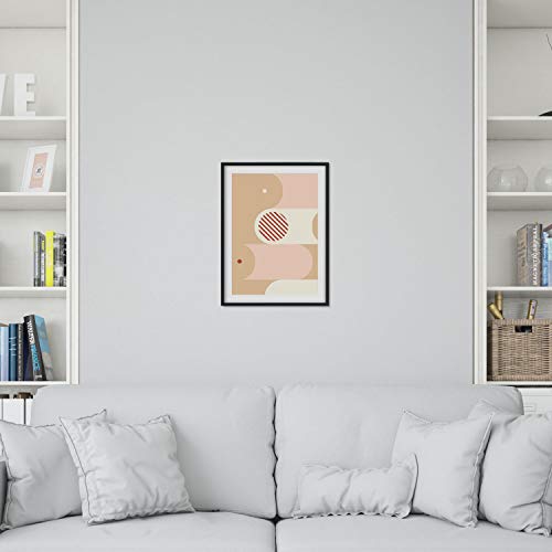 Nacnic set of four posters of constructivism. Pack of sheets of the Sahara Sand color with designs inspired by the abstract constructivism. A4 size - Image 4