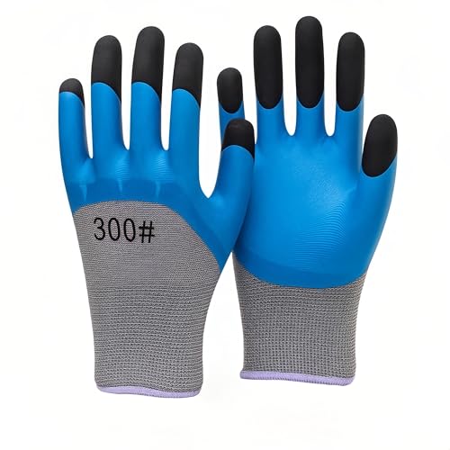 FEIYIDA Gardening Gloves Rubber Coated Yard Gloves (1pair)
