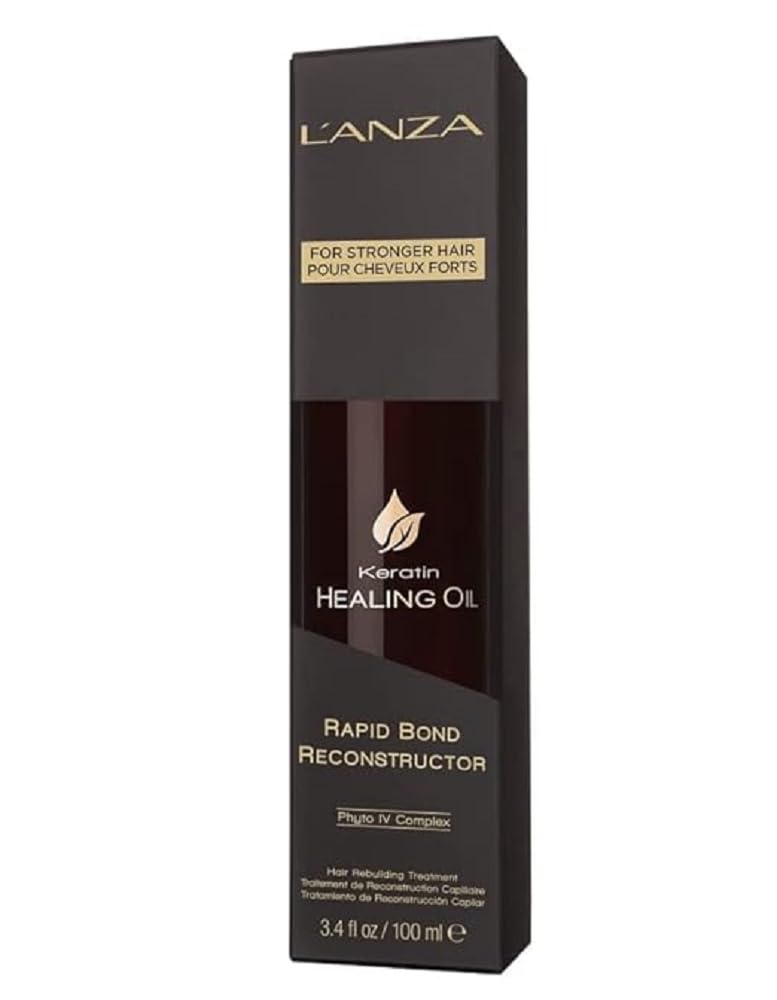 L'ANZA Rapid Bond Reconstructor - Keratin Healing Oil Hair Care Bond Restore Treatment, Phyto IV Complex Hair Repair Treatment for Damaged Hair & Dry Hair, Vegan Hair Split End Repair Serum (3.1Fl Oz)