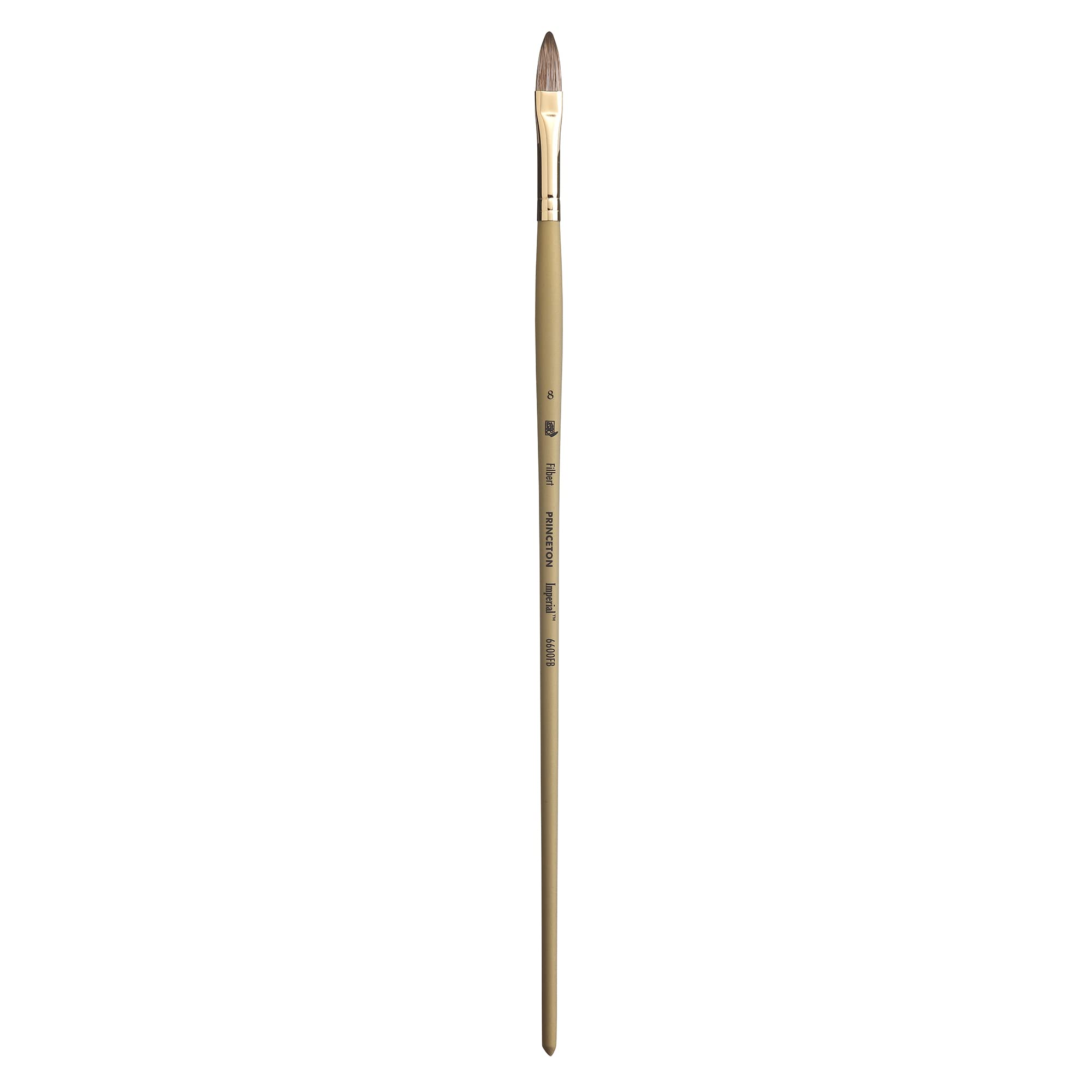 Princeton Imperial Synthetic Mongoose for Oil & Acrylic, Series 6600 Filbert, Size 8