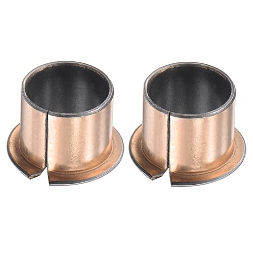 sourcing map - sourcing map Lot de 2 douilles d'écartement à bride - 20 x 23 x 20 mm (diamètre intérieur x diamètre x longueur), 30 x 1,5 mm (bride OD x épaisseur)