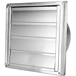 Persianas Caseras Wifehelper Rejilla de conducto de ventilación de Acero Inoxidable Extractor de Salida de Aire Cuadrado Cubierta de ventilación para Cocina casera