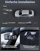 Dashcam Auto Vorne Hinten 4K+1080P, 5.8GHz WLAN Dashcam mit 170° Weitwinkel, Dashcam mit 64GB SD Karte, G-Sensor & 24h Parküberwachung, Mini Dashcam Auto mit Nachtsicht und 1,5″ Display (Schwarz) – Ansicht 8