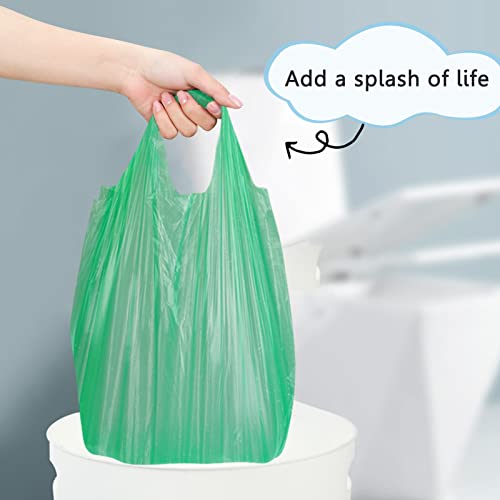 Image of Trash Bags, Garbage Bags, 120 Count 6 Gallon [Extra Thick][Leak Proof] Rubbish Bags Wastebasket Bin Liners for Home Office Trash Can Green