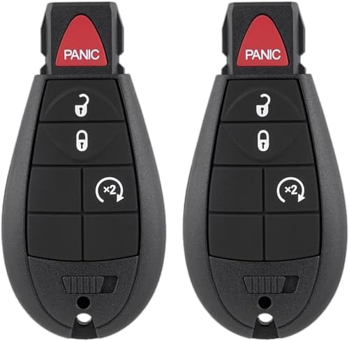 Key Fob Replacement Compatible for Dodge Ram 1500 2013 2014 2015 2016 2017 2018 2019 2020 2021 2500 3500 4500 5500 2013-2018 Pickup Truck Keyless Entry Remote Control GQ4-53T (Pack of 2)