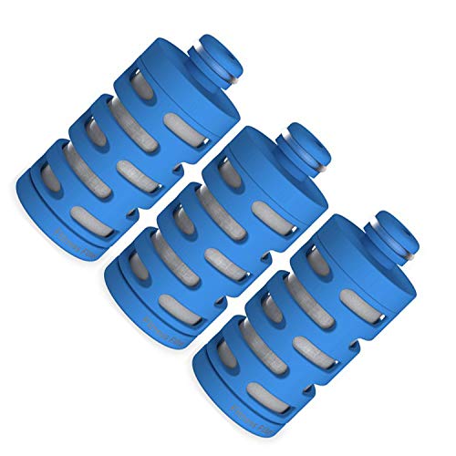Kit Filtro Para Garrafa de Água Philips GoZero Active AWP287, Azul, Contém 3 Unidades