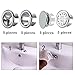 20 piezas de cubierta de desbordamiento de fregadero redonda para lavabo de...