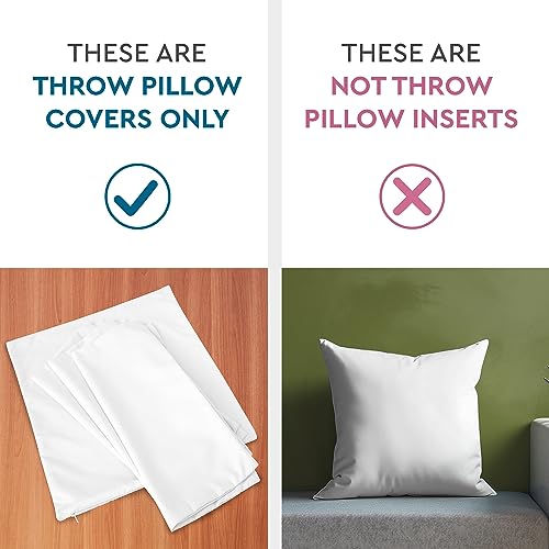 Encasa Homes Throw Copri cuscino 50 x 50 cm