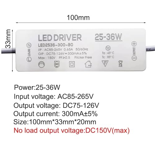 Driver LED 18-24W Transformateur haute performance pour dalles LED