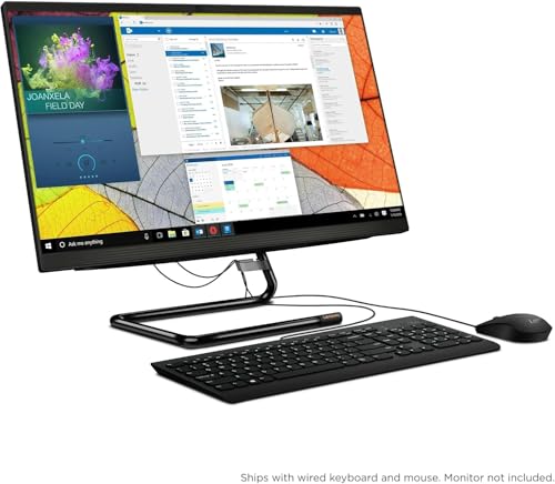 Image of Lenovo IdeaCentre AIO 3 All-in-One Desktop 23.8 inch FHD IPS Anti-Glare Intel Quad-core i3-10100T 16GB RAM 512GB SSD Win10 w /ICP Accessory