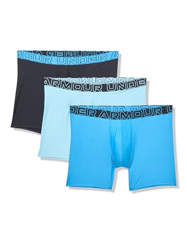 Image of Under Armour mens Multi-pack Performance Tech Boxerjock Brief, 6 inch Inseam, All-day Comfort & Soft