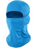 fuinloth Pasamontañas Balaclava Moto, sotocasco Máscara de Esquí Bici Ciclismo Ski Mask Hombre y Mujer Azul Claro