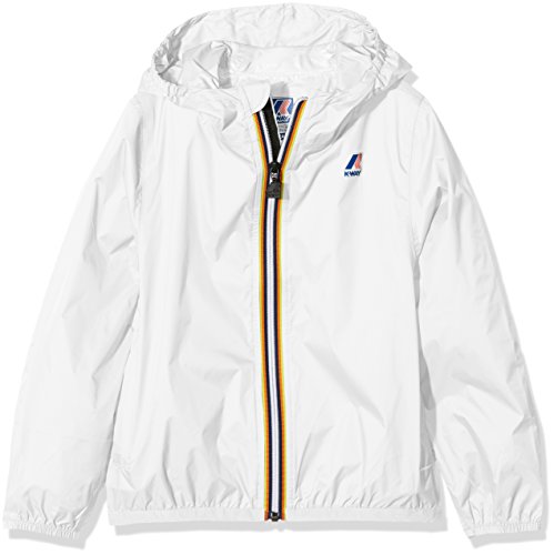 K-Way le Vrai 3.0 Claudette, Giacca Impermeabile Bambina, Bianco, 128 cm (Taglia produttore: 8Y)