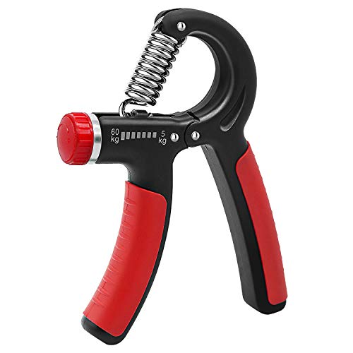ハンドグリップ 握る器具 筋トレ 握力トレーニング 握力 負荷調整式 ハンドグリッパー ストレス解消 リハビリ器具 テニス 野球 握力強化訓練 握りやすい 滑りづらい 男女兼用 負荷5-60kg