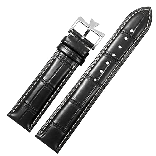 Remplacer votre bracelet de montre en cuir abîmé | Modèle vachette noir 22mm