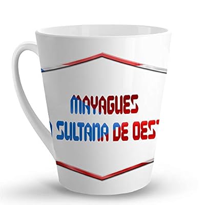 Makoroni - MAYAGUES LA SULTANA DE OESTE Puerto Rican - Puerto Rico - 12 Oz. Unique Ceramic Coffee Cup, LATTE MUG