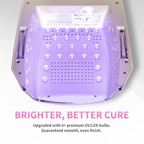 Image of iGel Beauty Hybrid PRO 3.0 XL UV /LED Nail Lamp - Wireless Rechargeable 48W Nail Dryer, Extra Wide Full-Hand Curing, 9000mAh Battery, Smart Timer & Builder Gel Mode, Cordless Professional Lamp