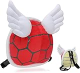 ZHYPFF Angel Wings Turtle Backpack Red Turtle Shell Backpack Cosplay Costume Accessories Props Soft Plush Cartoon Toy 11.4 inches