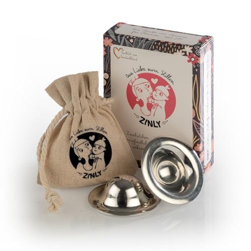 ZINLY Stillhütchen aus hochwertigem Reinzinn - Brustwarzenschutz - Bietet...