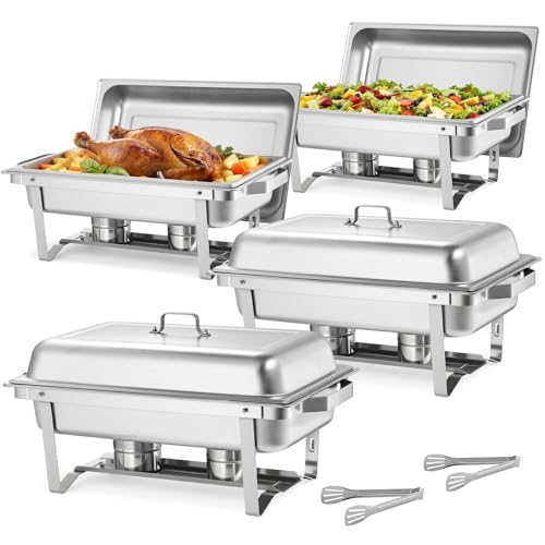 VEVOR Rectangle Chafing Dishes, 9 Qt 4...