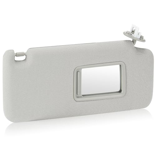 Grey Passenger Right Side Sun Visor Replacement Compatible with 2010-2023 Toyota 4RUNNER Replace 74310-35B00-E1