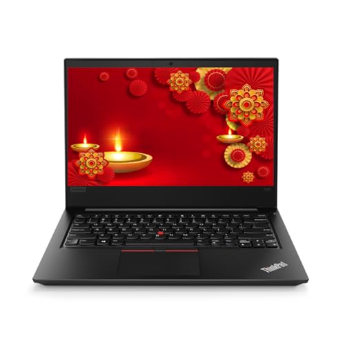 Image of (Refurbished) Lenovo E480 7th Gen Intel Core i3 Thin & Light Laptop (8 GB DDR4 RAM, 256 GB SSD, 14 inch HD Display, Windows 11, MS Office, WiFi, BT, Webcam, Intel HD Graphics)