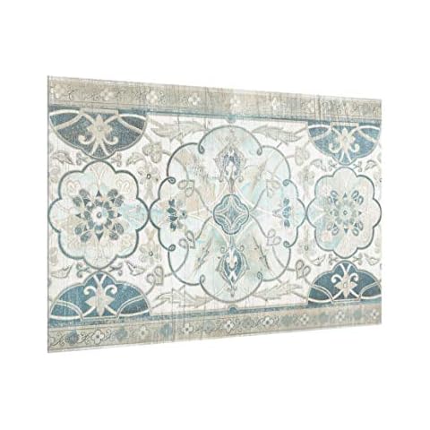 Bilderwelten Panel antisalpicaduras de Cristal - Wood Panel Persian Vintage 59 x 90cm Cover