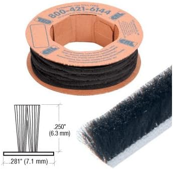 Miniatura 3 de CRL W125C - Burlete para puerta de tienda (0.250 pulgadas)
