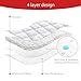 Moonsea Quilted Thicker Changing Pad Liner 3 Pack Waterproof, Fit for Changing Table Liners are Warm On a Baby's Back Non-Slip Design Reusable Pads Machine Washable, White
