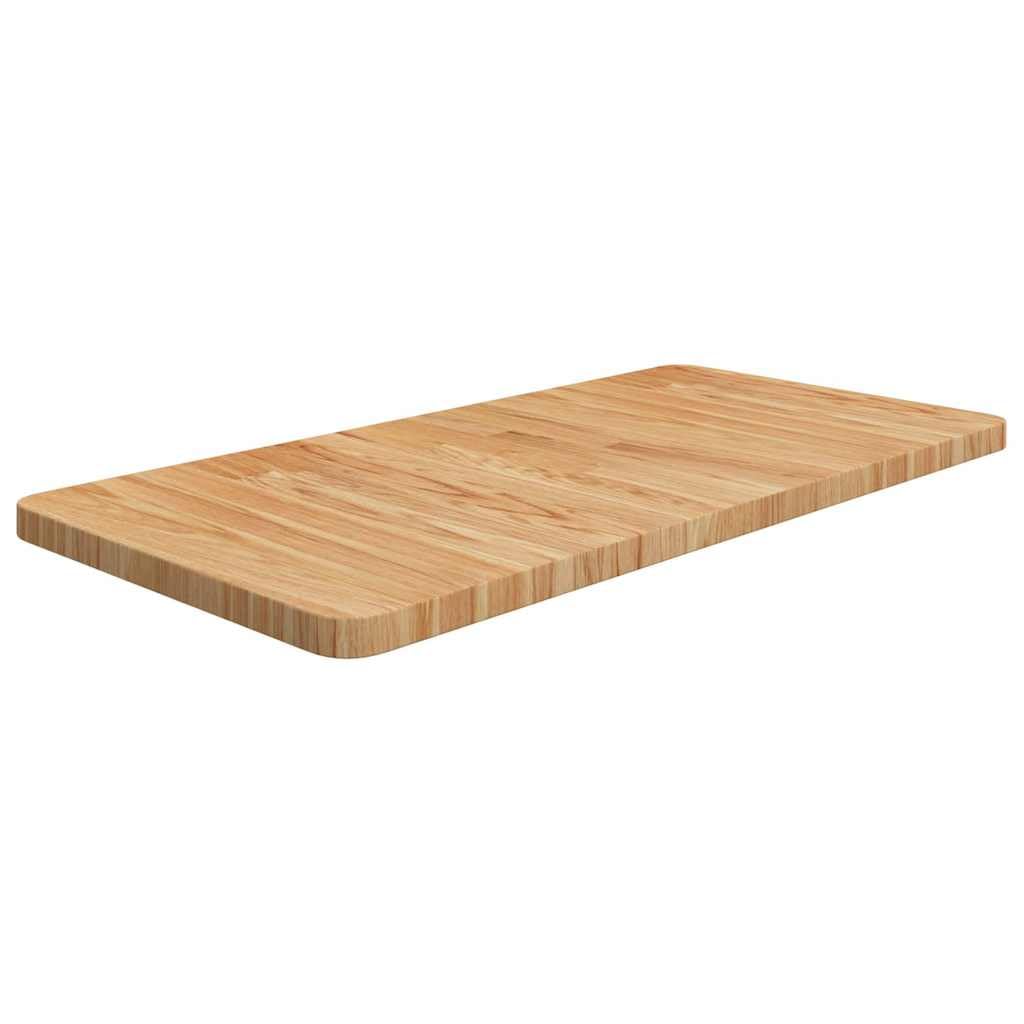 Blat umywalki jasnobrązowy 80 x 40 x 2,5 cm lite drewno obrobione