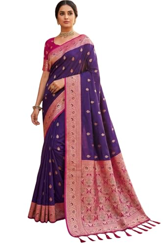 SGF11 Women's Kanjivaram Pure Soft Silk Saree With Unstitched Blouse Piece product image 4
