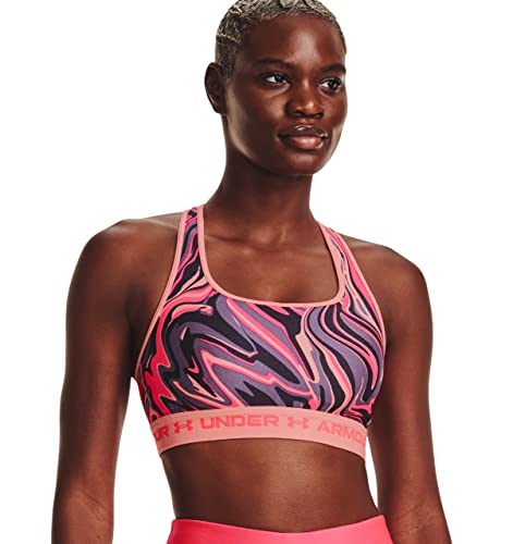 Image of Under Armour Crossback Mid Impact Heather Bra