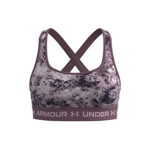 Image of Under Armour Crossback Mid Impact Heather Bra
