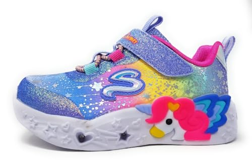 Catálogo para Comprar On-line Tenis de Foquitos los más recomendados. 44 Skechers - Tenis Unisex con diseño de Unicornio para niños, Azul/Blanco, 14 MX Niñito