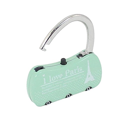 Image of Aexit Suitcase Luggage Padlocks & Hasps Eiffel Tower Print 3 Digits Resettable Combination Code Combination Padlocks Lock Padlock