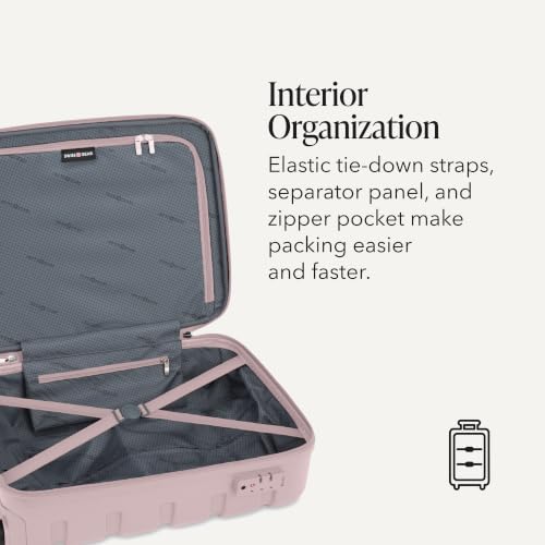 Image of SwissGear 7366, Pink, 2-Piece Set (19 /27), Signature Hardside Expandable Luggage With Spinner Wheels