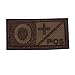 Cobra Tactical Solutions Patch Ricamo Military Tipo Sangue O POS Marrone per Softair/Paintball per Zaino tattico, Abbigliamento.