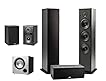 Polk Audio 5.1 Channel Home Theater System with Powered Subwoofer |Two (2) T15 Bookshelf, One (1) T30 Center Channel, Two (2) T50 Tower Speakers, PSW10 Sub | Alexa + HEOS