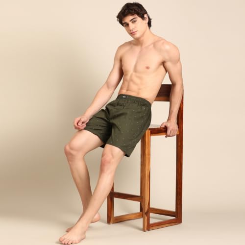 Image of Pepe Jeans Men's Printed 100% Cotton Regular Fit Boxer Shorts | Stylish AOP Print Comfortable Boxer for Daily Innerwear | Soft Breathable Cotton Fabric | Elastic Waistband | Everyday Comfort Wear