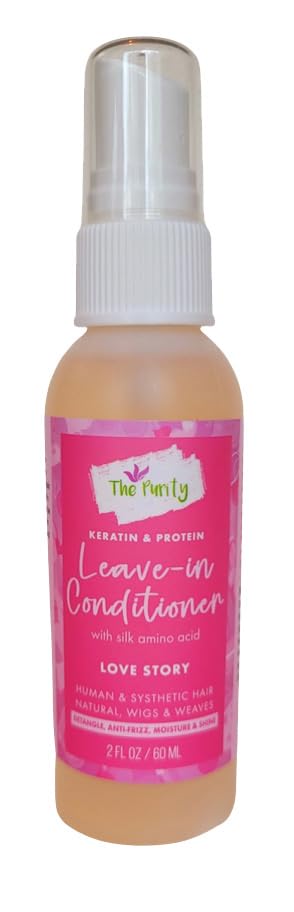 Acondicionador sin enjuague de queratina y proteínas Love Story de 2 onzas líquidas (paquete de 3) disponible en Yaxa Peru