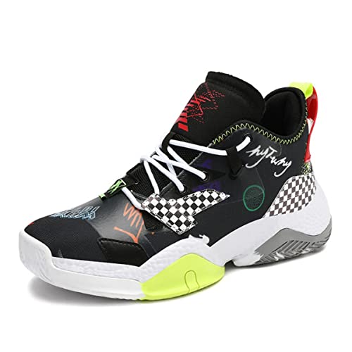 Zapatillas de Baloncesto Altas para Hombres Zapatillas de Baloncesto Transpirables Zapatillas de Baloncesto Antideslizantes Zapatillas Deportivas Ligeras Cover
