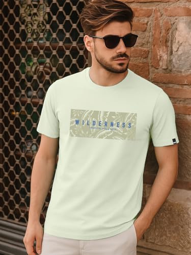 Image of Bewakoof Men's Printed Cotton T-Shirt