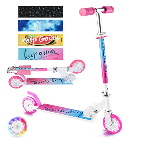 Apollo Apollo City Scooter Klapp- Und Höhenverstellbar SkyRacer LED, Rot