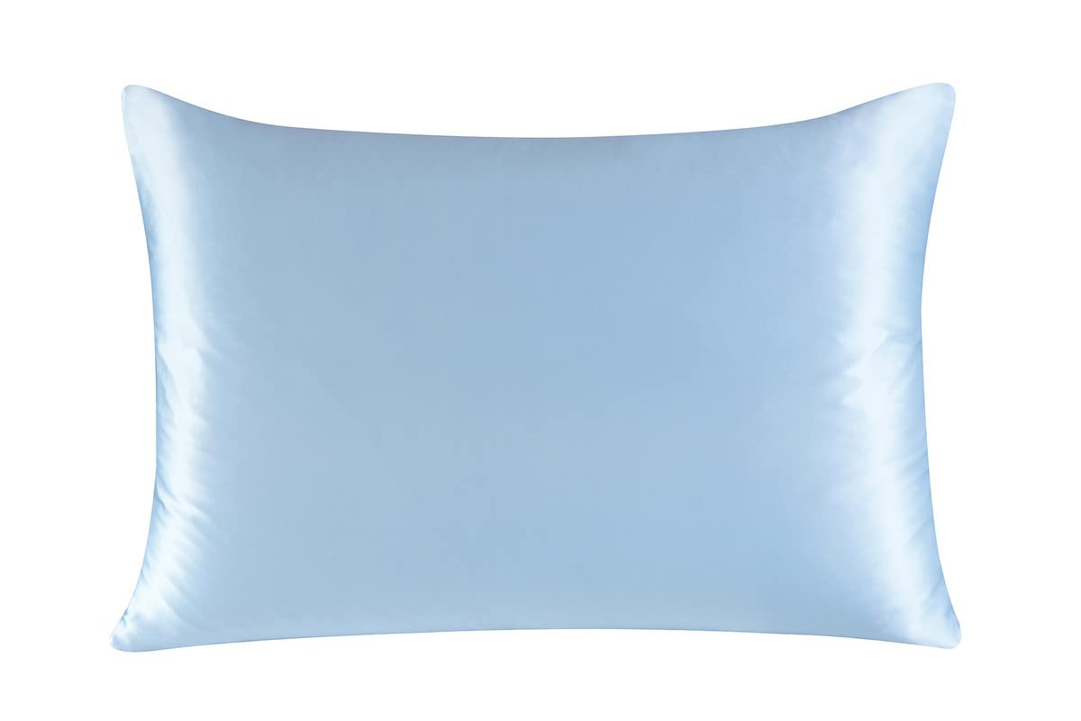townssilk Double-Sided 100% 19mm Pure Mulberry Silk Pillowcase for Hair and Skin Health Pillowcase with Hidden Zipper 600 Thread Count - Image 2