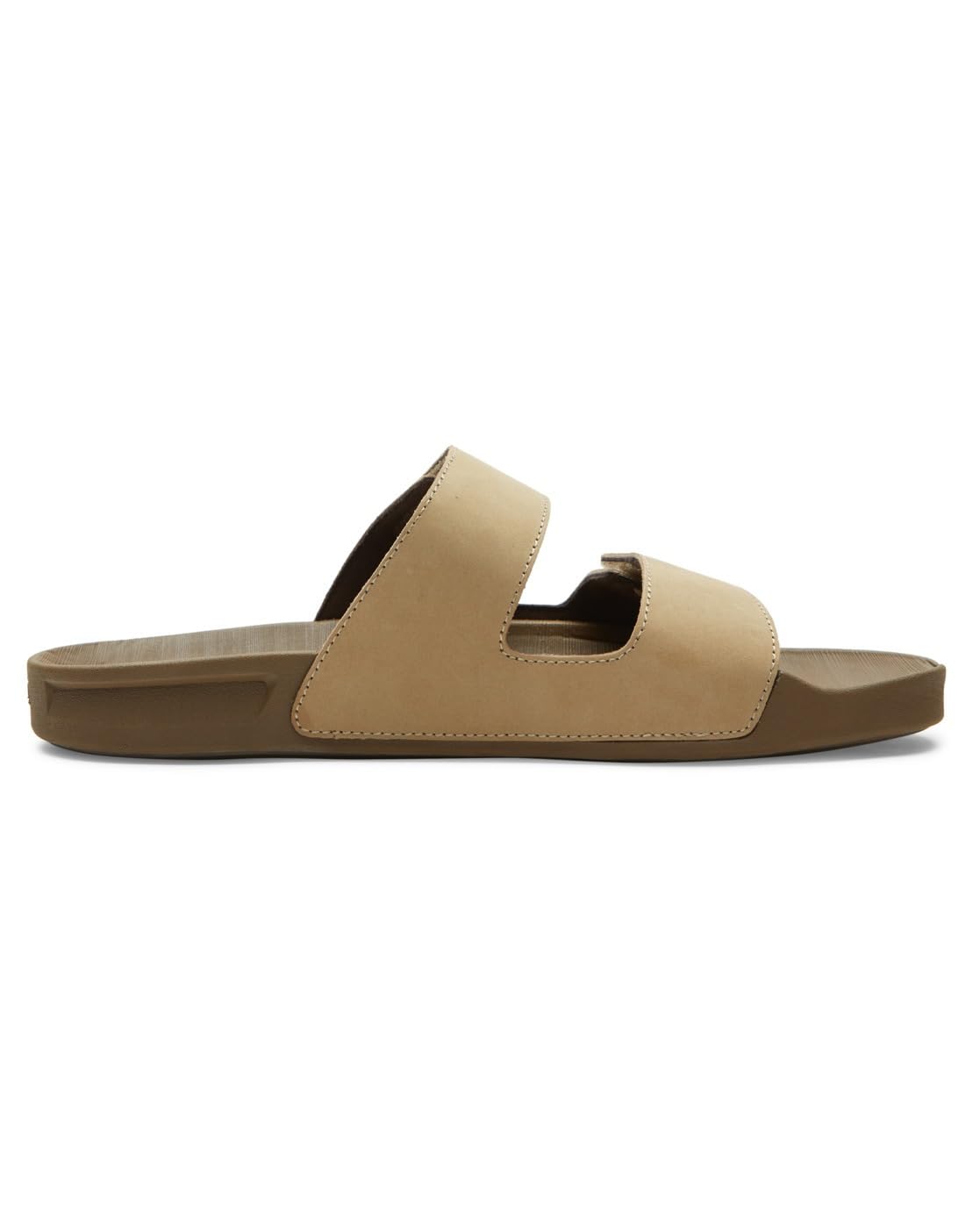 Quiksilver Sandalia de Cuero Rivi de Doble Ajuste para Hombre